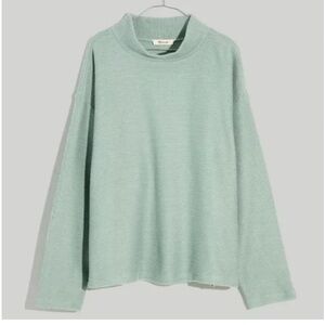 Madewell Funnelneck Drop Shoulder Sweater - Frosted Sage
